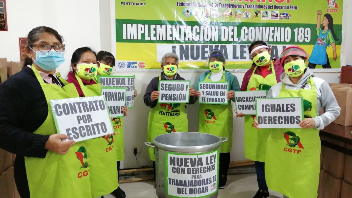 Trabajadoras del hogar buscan que se apruebe ley en Pleno Mujer el 5 de setiembre