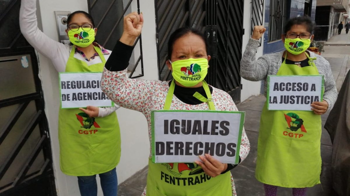 Trabajadoras del hogar: “Exigimos al Presidente cumplimiento de la Ley 31047”