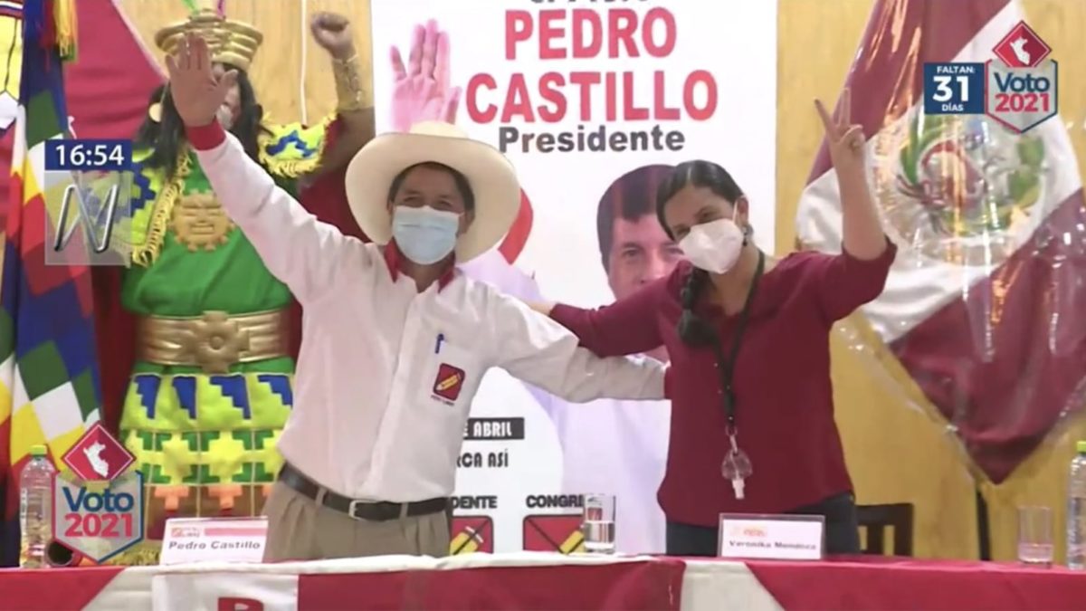 Verónika Mendoza y Pedro Castillo se unen por la democracia