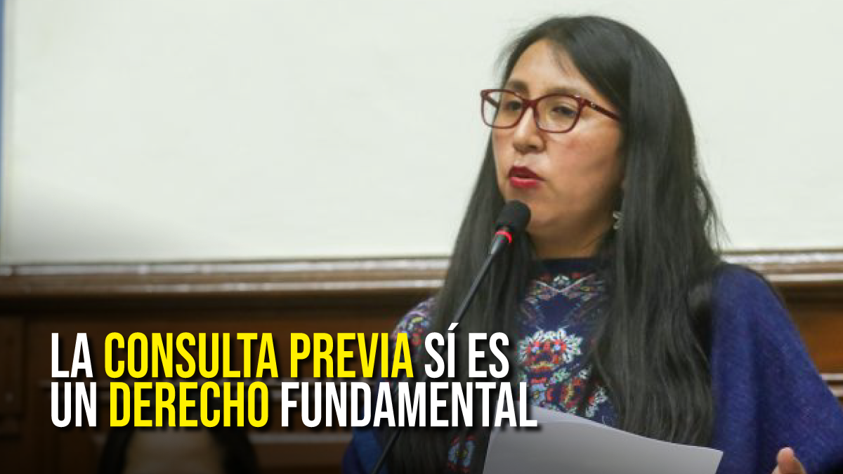 Ruth Luque alerta sobre fallo del TC que vulnera el derecho a la Consulta Previa