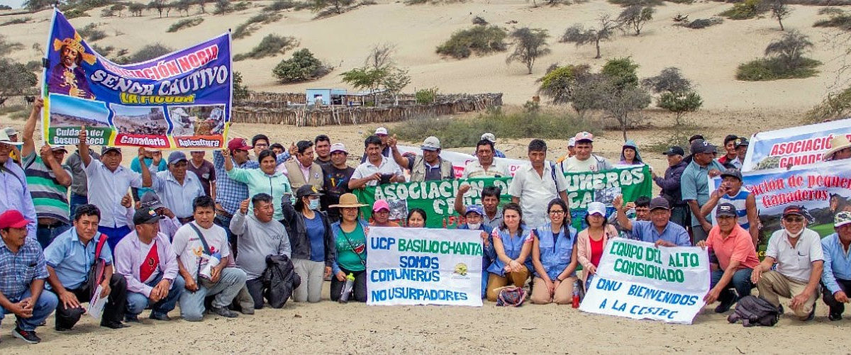 Alto Comisionado para los DDHH de la ONU visita a comuneros de Catacaos afectados por conflictos de tierras