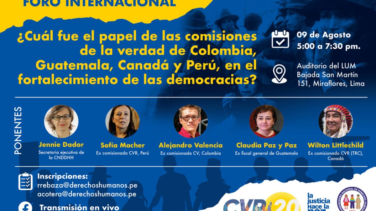 Expertos en derechos humanos arriban a Perú para participar en Foro Internacional