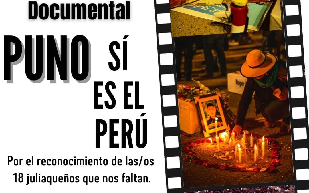CNDDHH presenta el documental “Puno sí es el Perú” al conmemorarse un año de masacre de Juliaca