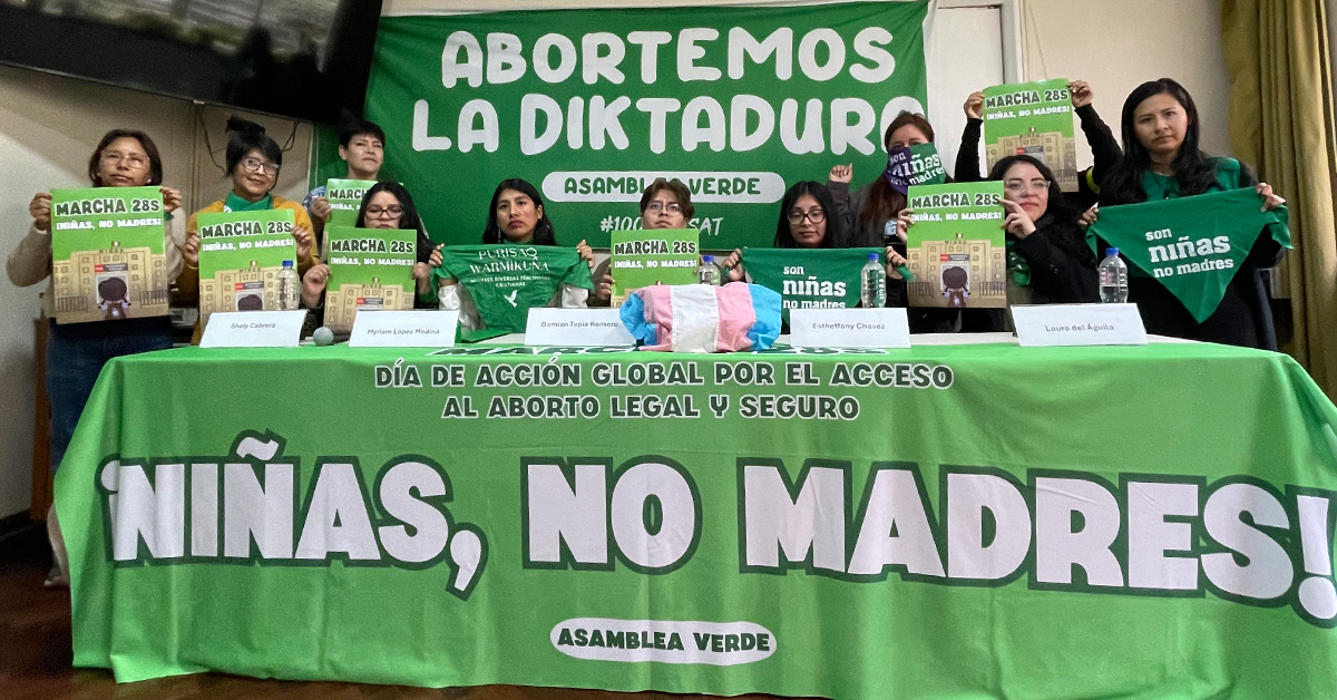 Rumbo a la marcha 28S: Asamblea Verde exige al Estado garantizar los derechos de niñas y personas gestantes bajo la consigna “Niñas no madres”