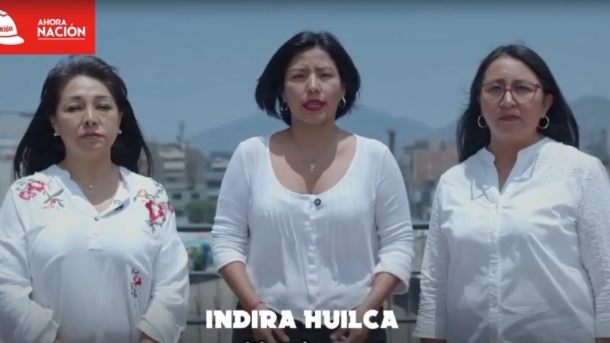 Indira Huilca, Mirtha Vásquez y Ruth Luque serán candidatas con Ahora Nación