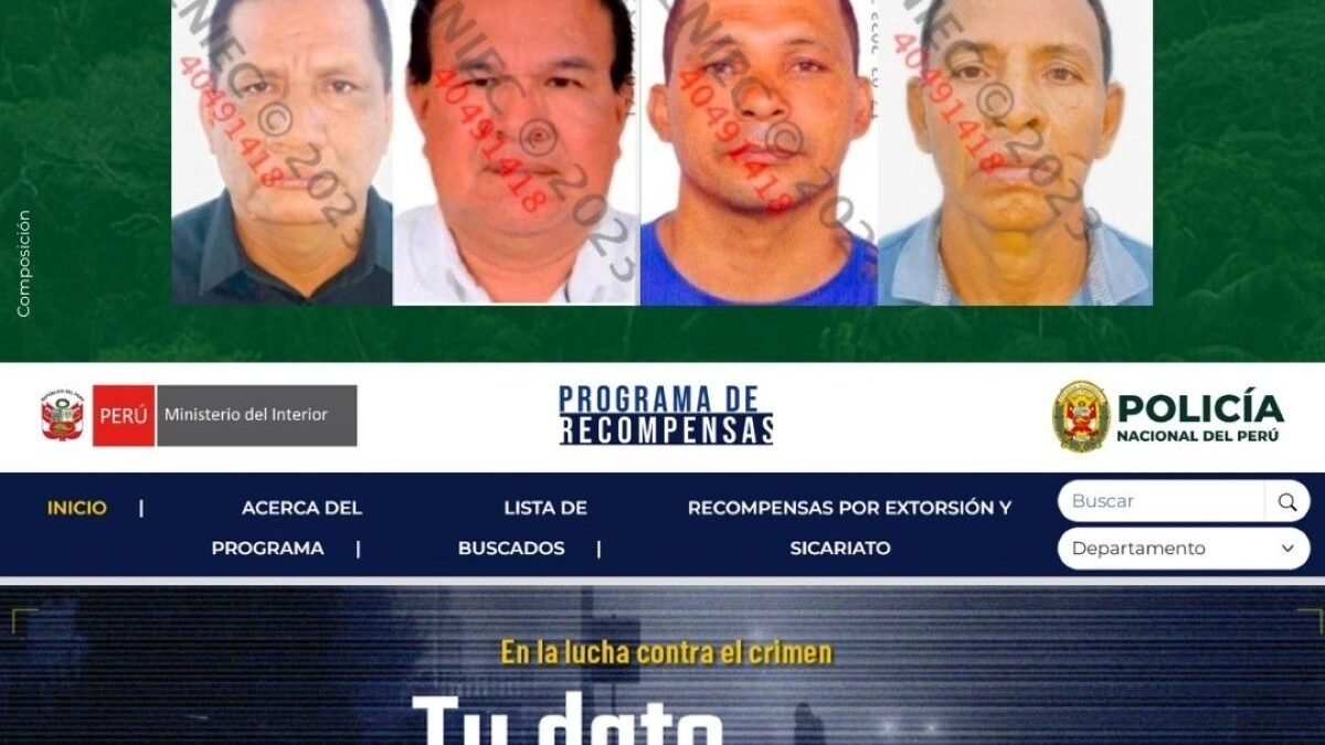 Ministerio del Interior oficializa la inclusión de sentenciados del caso Saweto en la lista de “Los más buscados”