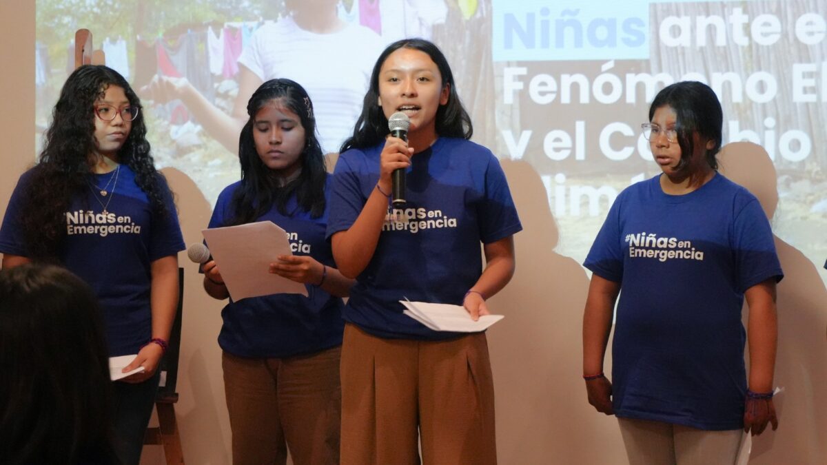 Fenómeno El Niño: niñas exponen ante autoridades sus demandas por protección en la emergencia